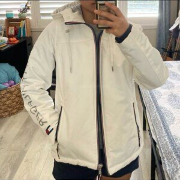 🤍💎💎Tommy Hilfiger Women's White Utility Jacket unisex - Picture 4 of 13